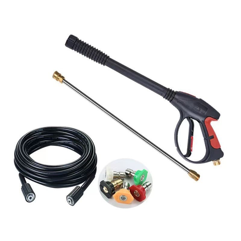 Cross-border supply cleaning machine high-pressure car wash water gun water pipe set household multi-function M22 extended cleaning water gun
