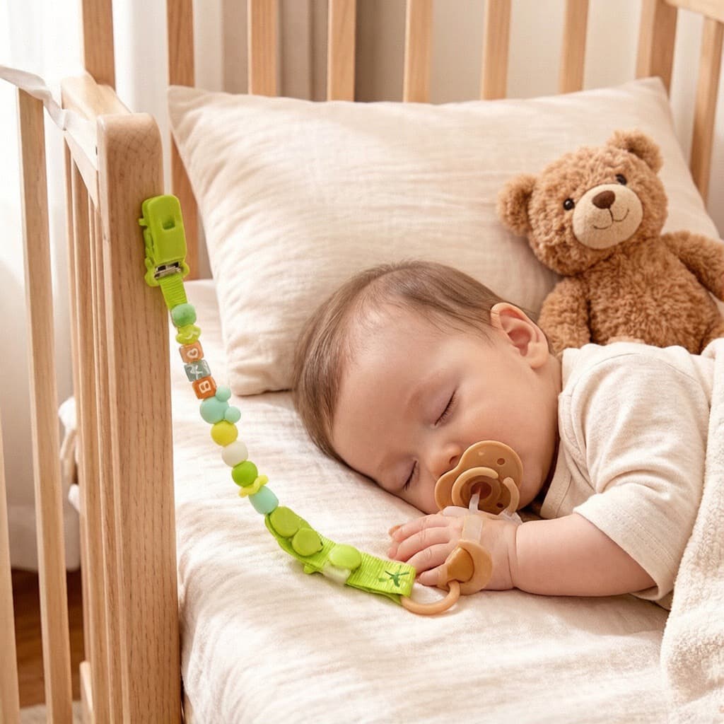 Anti-Loss Bead Teether Clamp Baby Pacifier Holder Mommy And Baby Supplies Infant Soothing Pacifier Prevent Dropping Clip