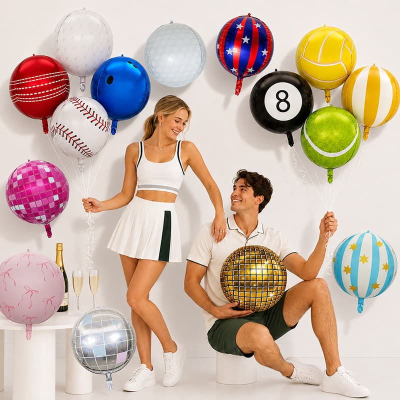 New 22-inch colorful laser 4D aluminum film balloons Wild Wolf Disco Birthday Party Decorative Balloons