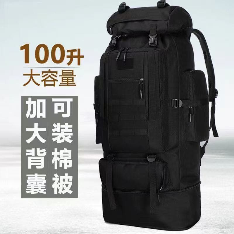 New 100L Large Capacity Expandable Hiking Backpack Men Women Outdoor Sports Backpack Waterproof Breathable Trekking Rucksack Wholesale