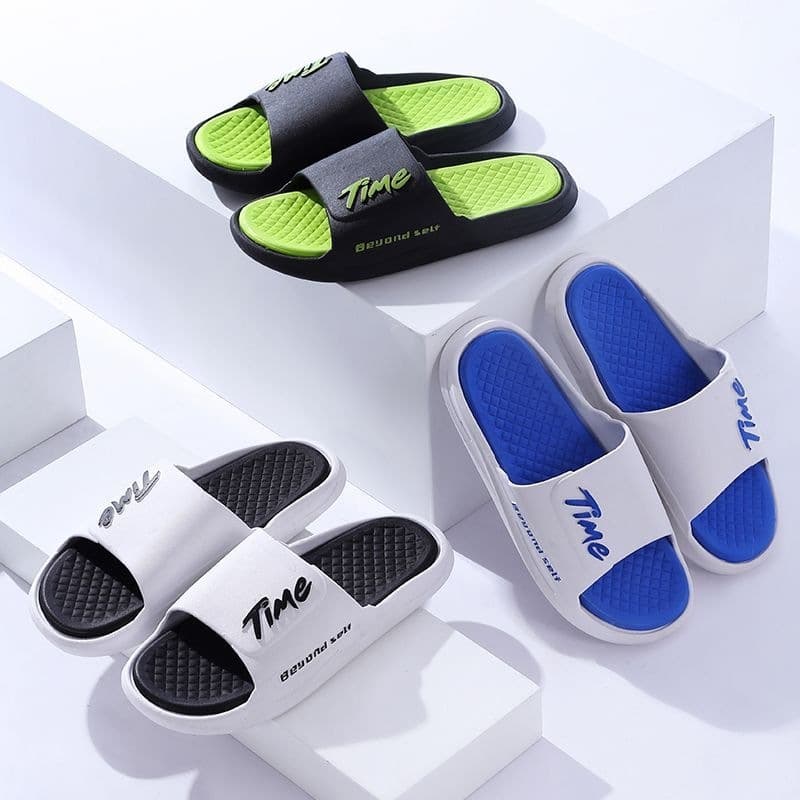 Men's Slippers Summer Thick Sole Anti-Slip Wear-Resistant Home Indoor Bathroom Outdoor Sports Flip Flops