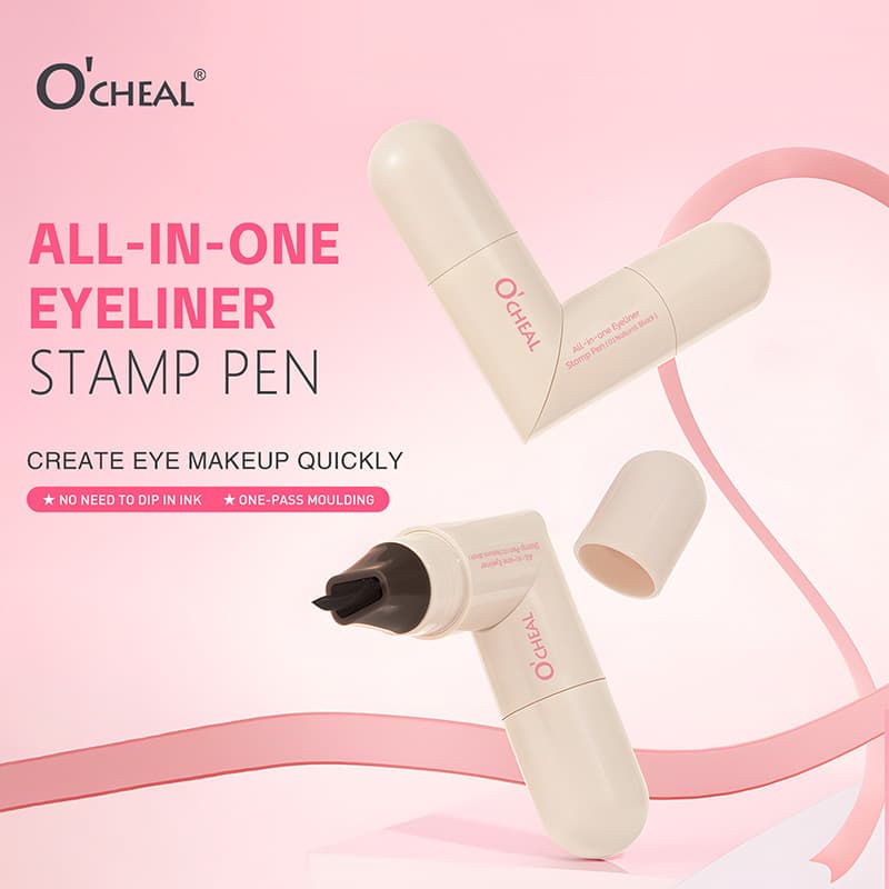 OCHEAL Eyeliner Stamp - Quick and Easy One-Second Eyeliner Application, Waterproof and Sweat-Proof, Must-Have for Lazy People and Beginners, All-in-One Design