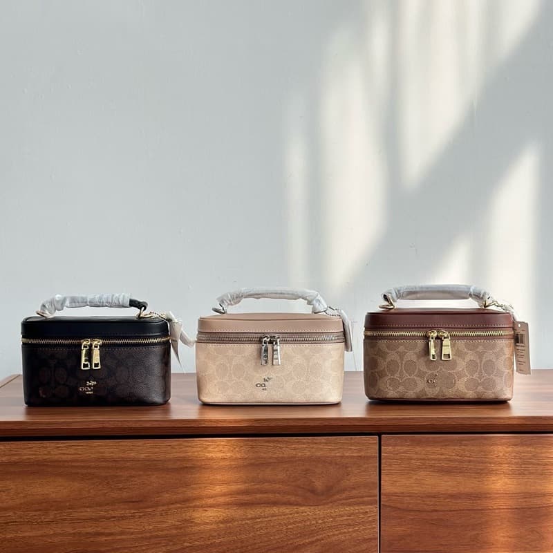 2026 Kou's new Rainer18 box bag, retro old flower mini cosmetic bag, shoulder crossbody bag, handbag