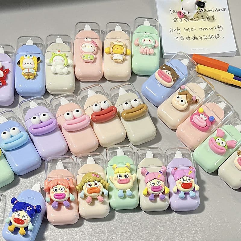 Ugly Cute Series Correction Tape Beaver Learning Supplies Macaron Ins Style High Aesthetics Cartoon Correction Tape Convenient