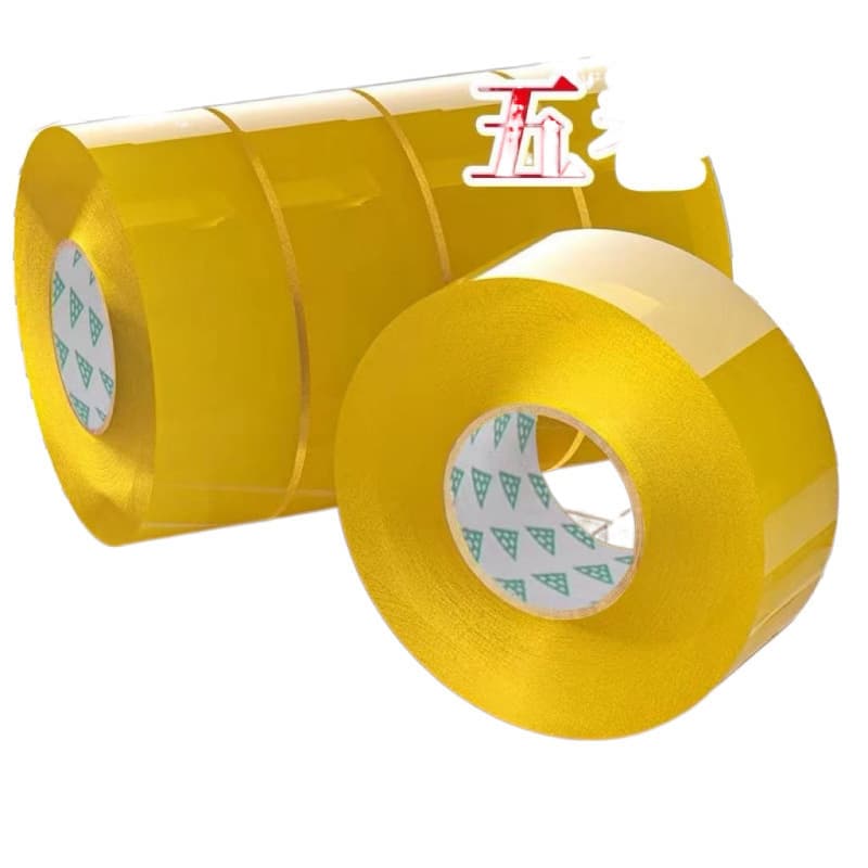 High-viscosity transparent wide packing tape, express packaging sealing tape, widened sealing adhesive