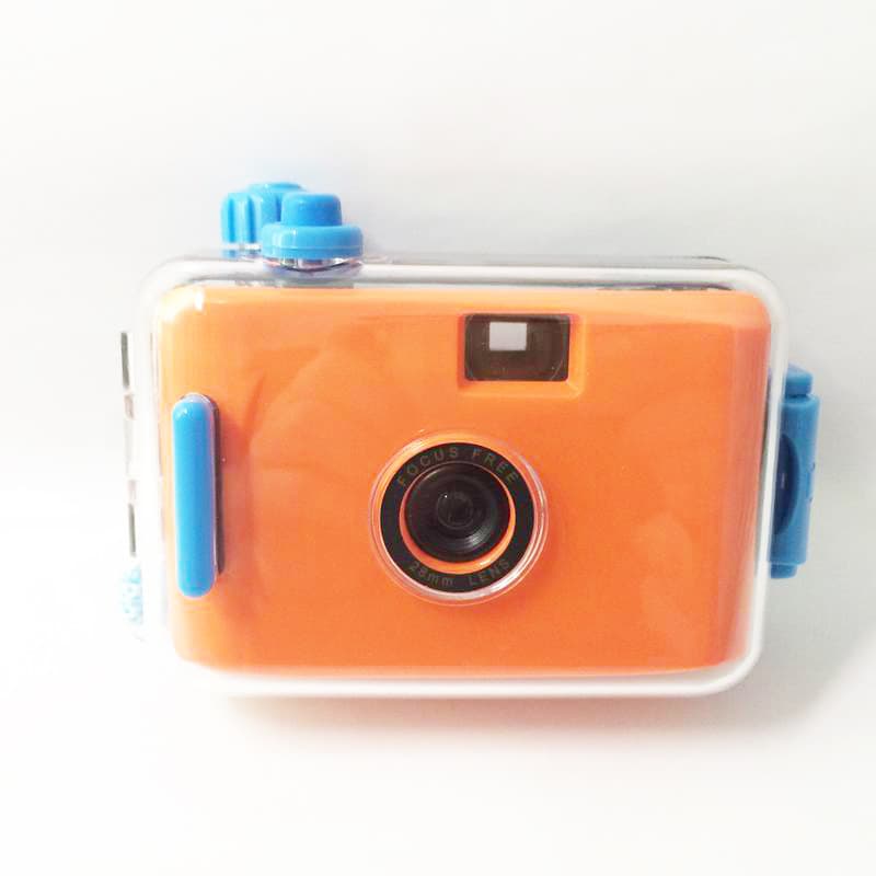 Orange Blue Shell Reusable Film Camera Retro Point-and-Shoot Film Camera Ins Student Festival Birthday Gift