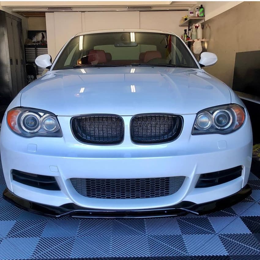 Fit for BMW 1 Series E82 E88 2008-2013 Front Bumper Lip Spoiler Body Kit Exterior Modification