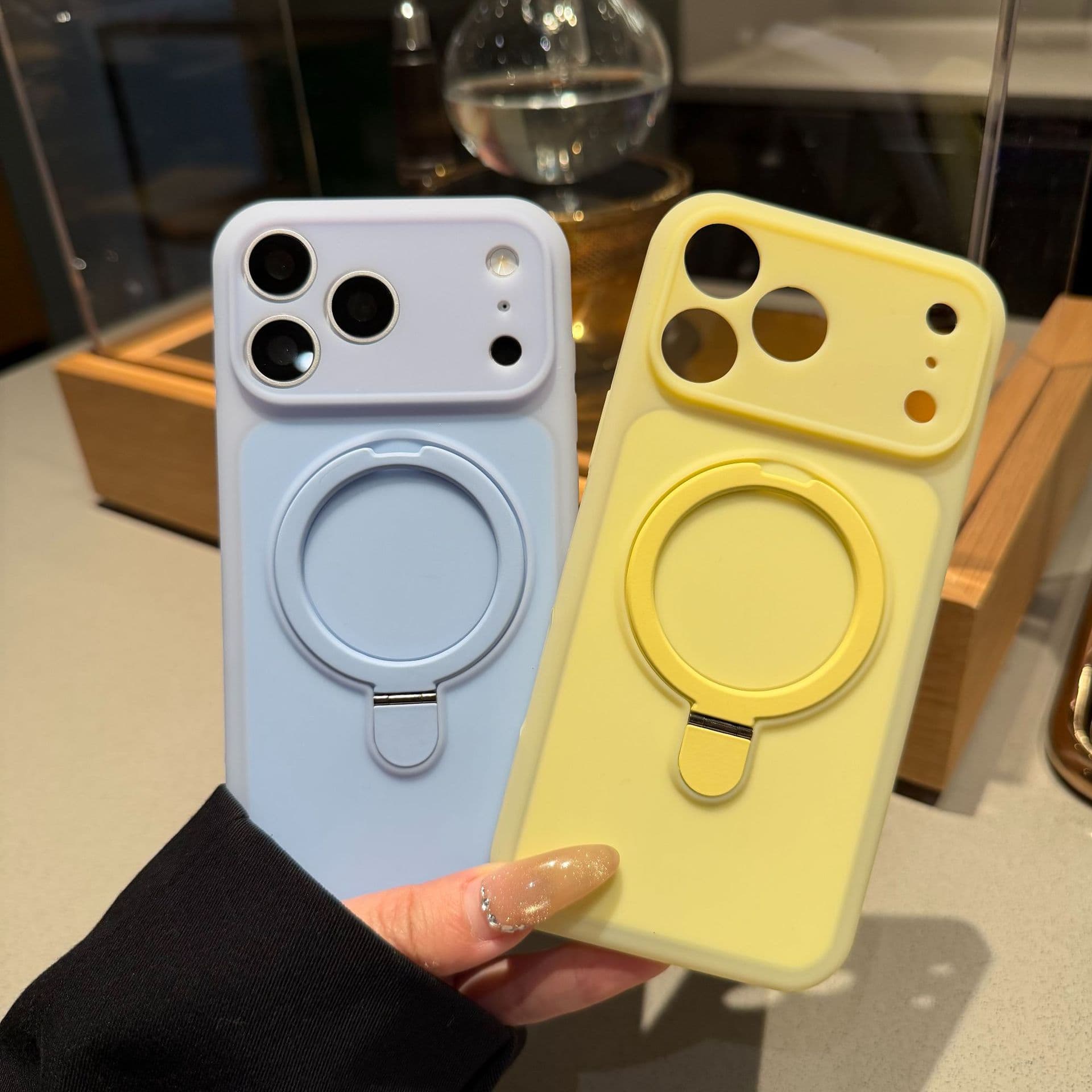 Case for Apple 17 Pro Max, Jelly Ice Cream Stand, iPhone 16 Solid Color, 15 Precision Cutouts Protective Cover