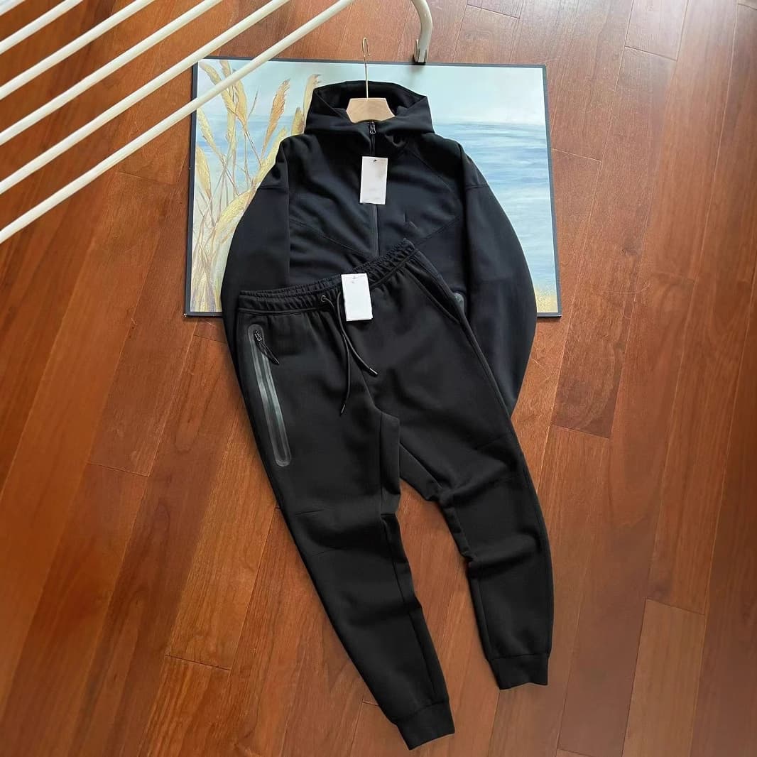 2024 Fall Casual Sport Multicolor Air Layer Cotton Hooded Men's 922 Jacket and 002 Sweatpants Set