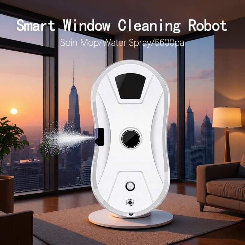 Factory spot wholesale water spray window cleaning robot remote control electric glass cleaning machine fully automatic household window cleaning machine