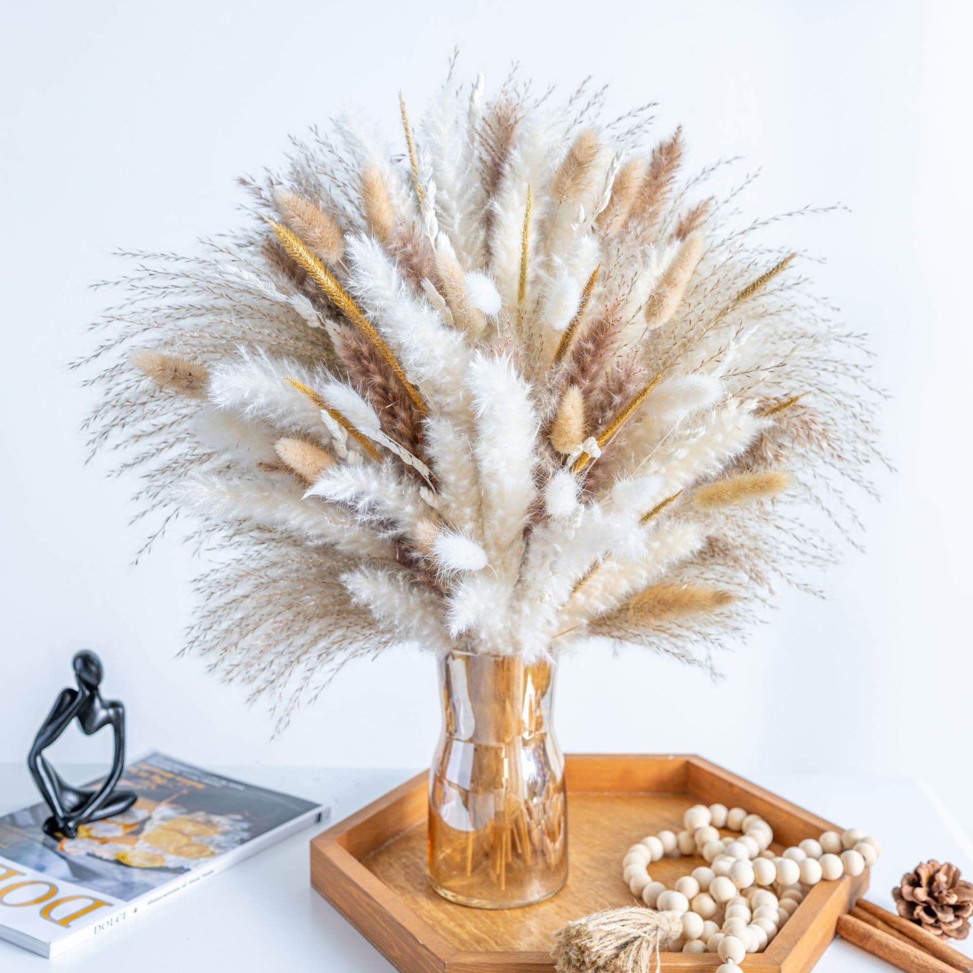 Hot Selling Small Reed Rabbit Tail Grass Dusting Dried Flowers Pampas Bouquet Dried Flower Bouquet Eternal Bouquet Manufacturer Wholesale