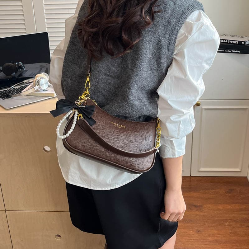 Simple and Trendy Handheld Square Bag for Women 2026 Spring New Style Simple Chain Shoulder Bag Commuter Crossbody Bag