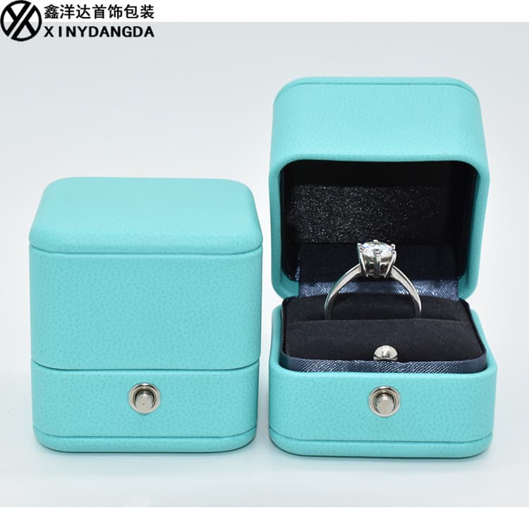 High-end Luxury Jewelry Packaging Box T-Style Ring Box Wedding Ring Box Custom Jewelry Boxes