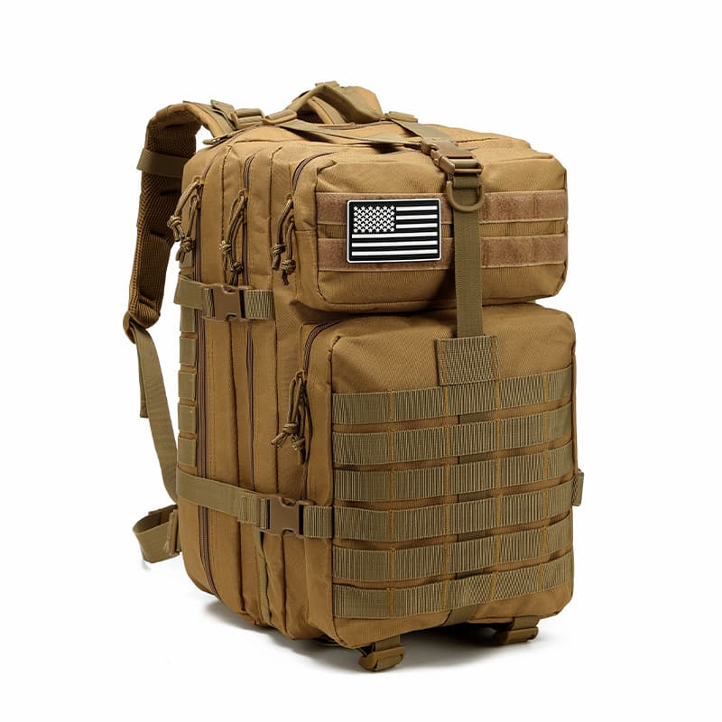 Amazon Tactical 3P Assault Double Backpack Large Capacity Outdoor Sports Hiking Cycling Waterproof Storage Double Shoulder Backpack