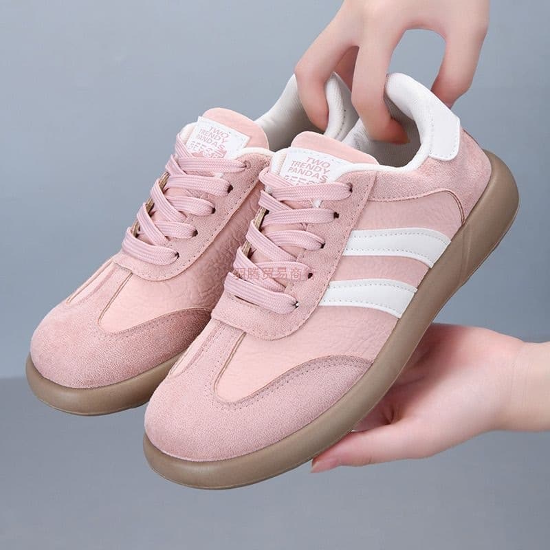 Popular German Training Shoes Women Spring Autumn New Round Toe Lace-Up Anti-Slip Soft Sole Comfortable Versatile Sports Casual Sneakers Adult