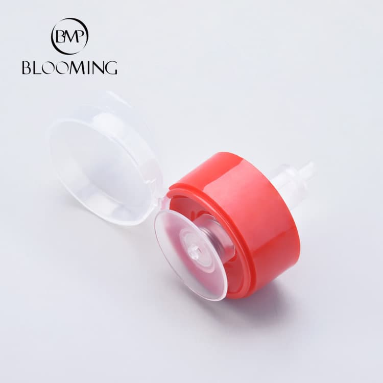 Plastic Nail Polish Pump with Built-in Butterfly Cap, Press-Type PP Nail Care Pump