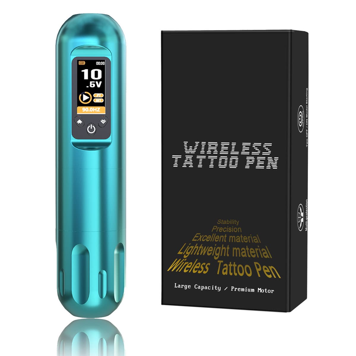 Tuffking Wireless Battery Pen Kit Color Screen Tattoo Machine Wireless Power Supply Full Set Tattoo Lining Shading Equipment