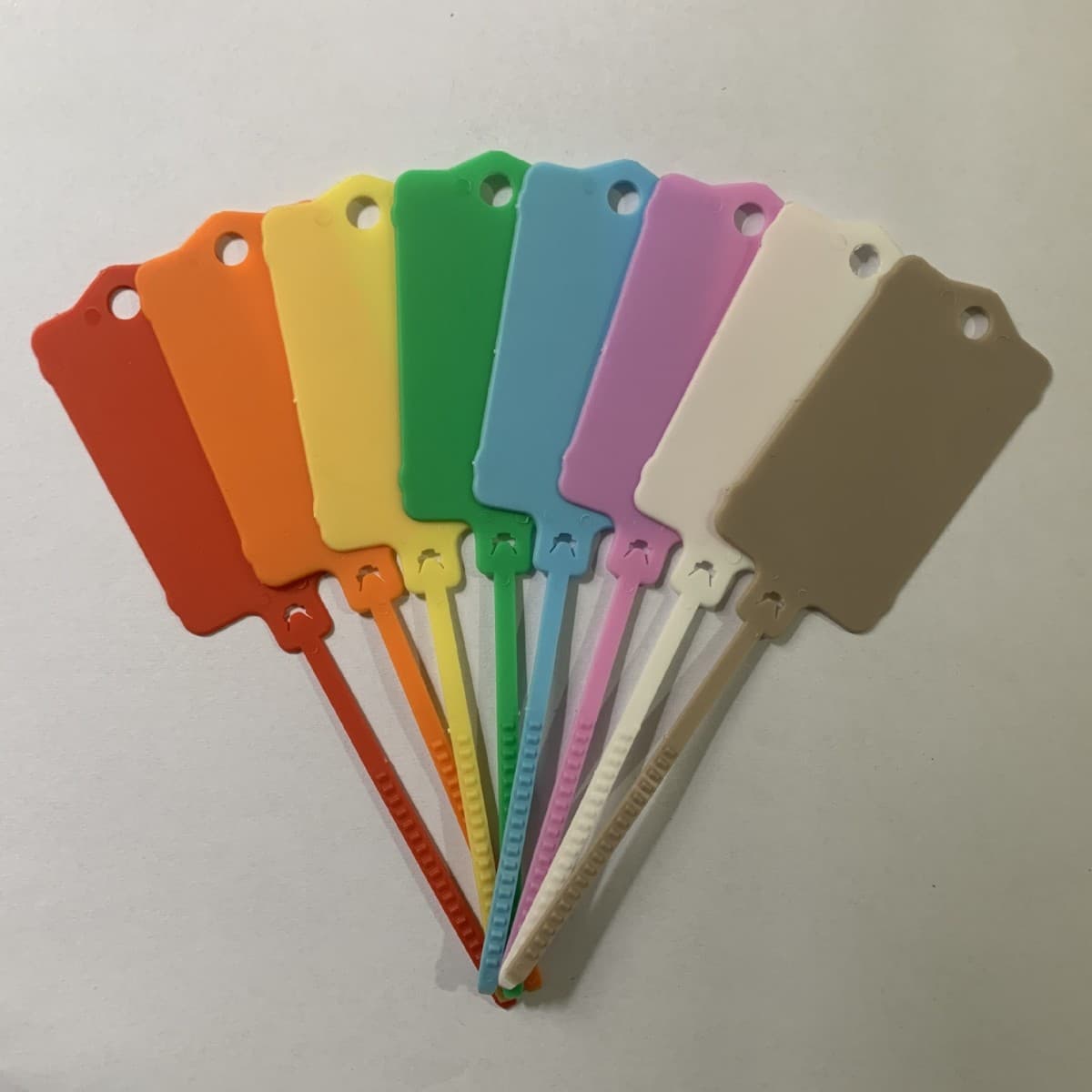 Reusable Marking Label Cable Ties Item Classification Colorful Waterproof Hanging Tag Car Key Label