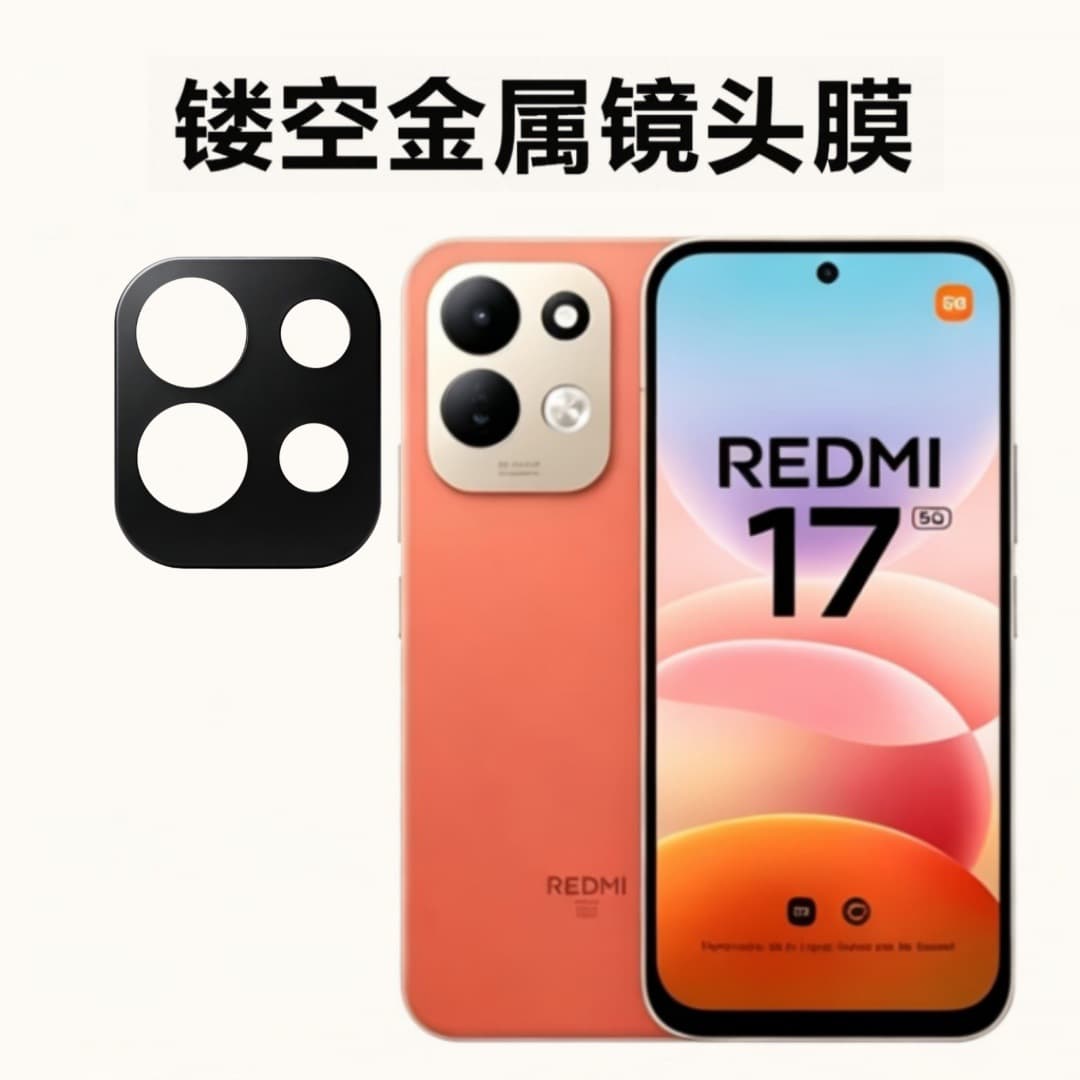 Suitable for Redmi 17 Chinese version lens film 4G metal hollow armor anti-scratch overseas version camera protective film