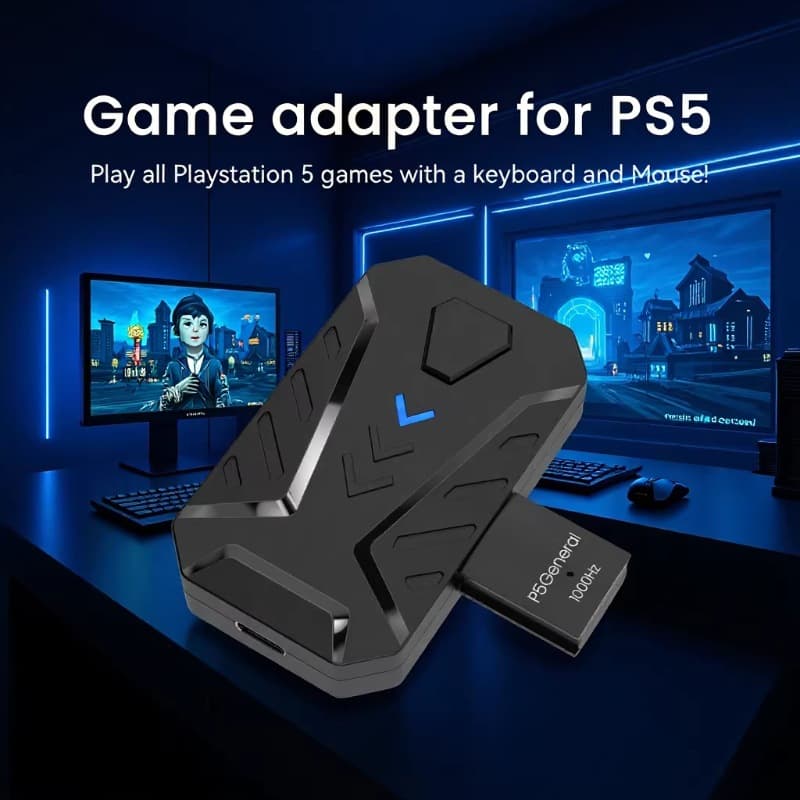 Jiaying Master PS5 Game Console Keyboard Mouse Converter P5 Keyboard Mouse Converter Plug and Play