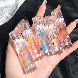 HERORANGE~ Moisturizing Lip Gloss Transparent Lip Oil Water-Glossy Mirror Glass Lip Glaze Lip Care Oil Lip Balm Affordable
