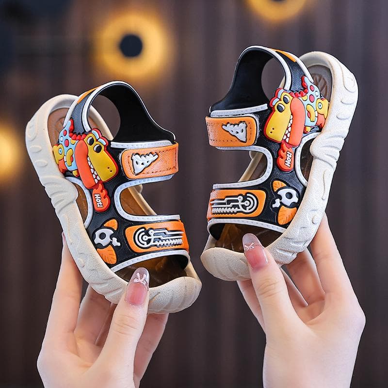 2026 hottest boys' sandals 23-27 sizes summer children's toe-toe beach shoes beach shoes for small and medium-sized children
