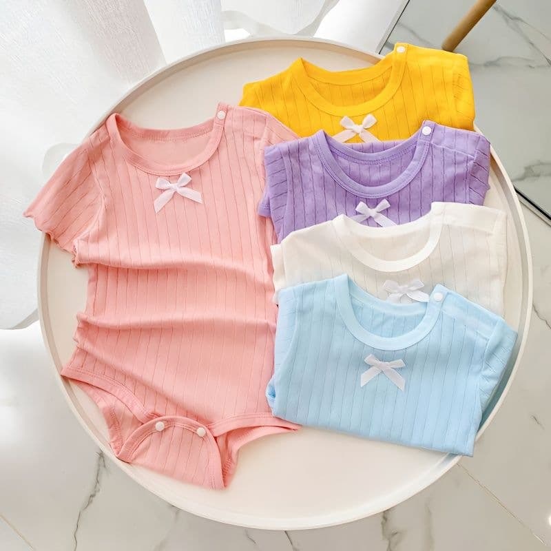 Baby Girl Summer Short-Sleeve Bodysuit Romper Sleepwear Cotton 0-2 Years Newborn Outwear
