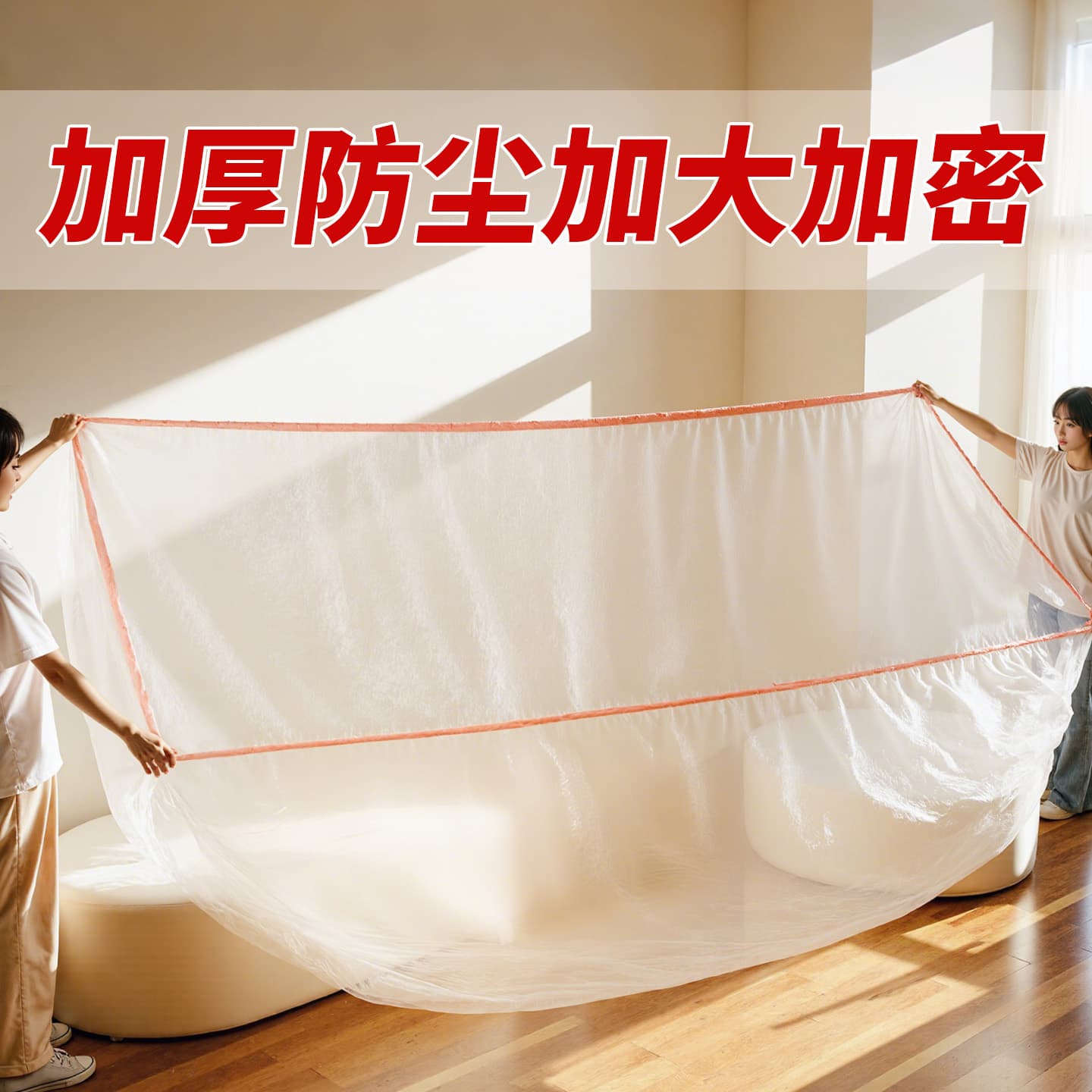 Disposable sofa dust cover with elastic drawstring, furniture dust cover with elastic drawstring, wholesale dust cover with dustproof elastic drawstring.