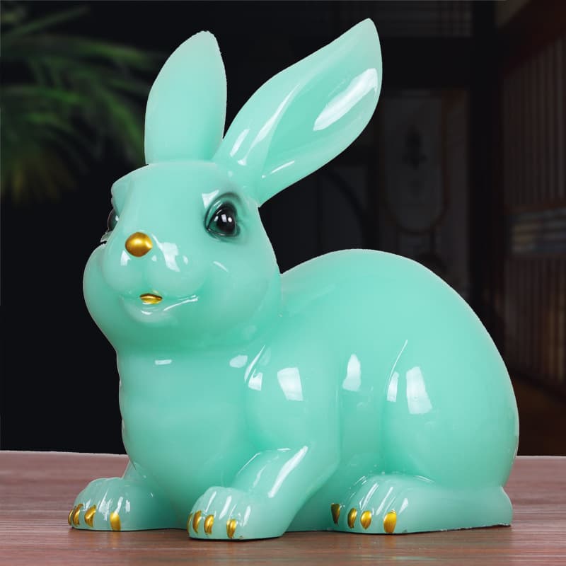 Living room wine cabinet decorations, safe and prosperous rabbits, home entrance TV cabinet decorations, housewarming gifts, new home gifts
