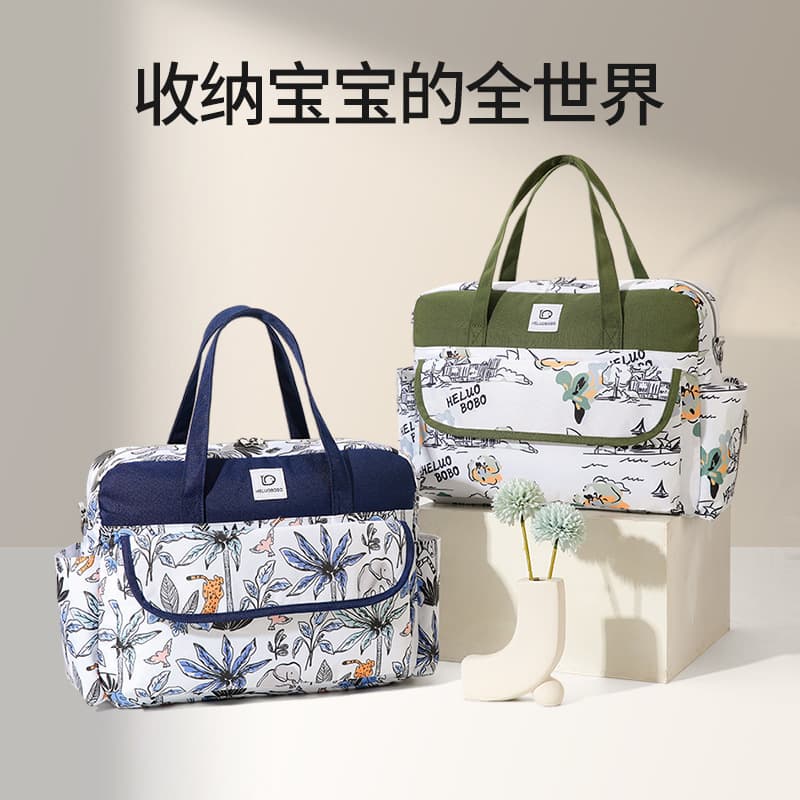 New portable milk powder bag, mommy bag, multi-functional storage baby insulated bottle bag, mother and baby bag, stroller hanging bag