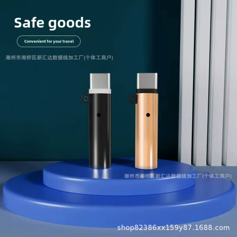 Source alloy blow-out windproof TYPE-C mobile phone cigarette lighter, portable mini plug-and-play, airplane safe