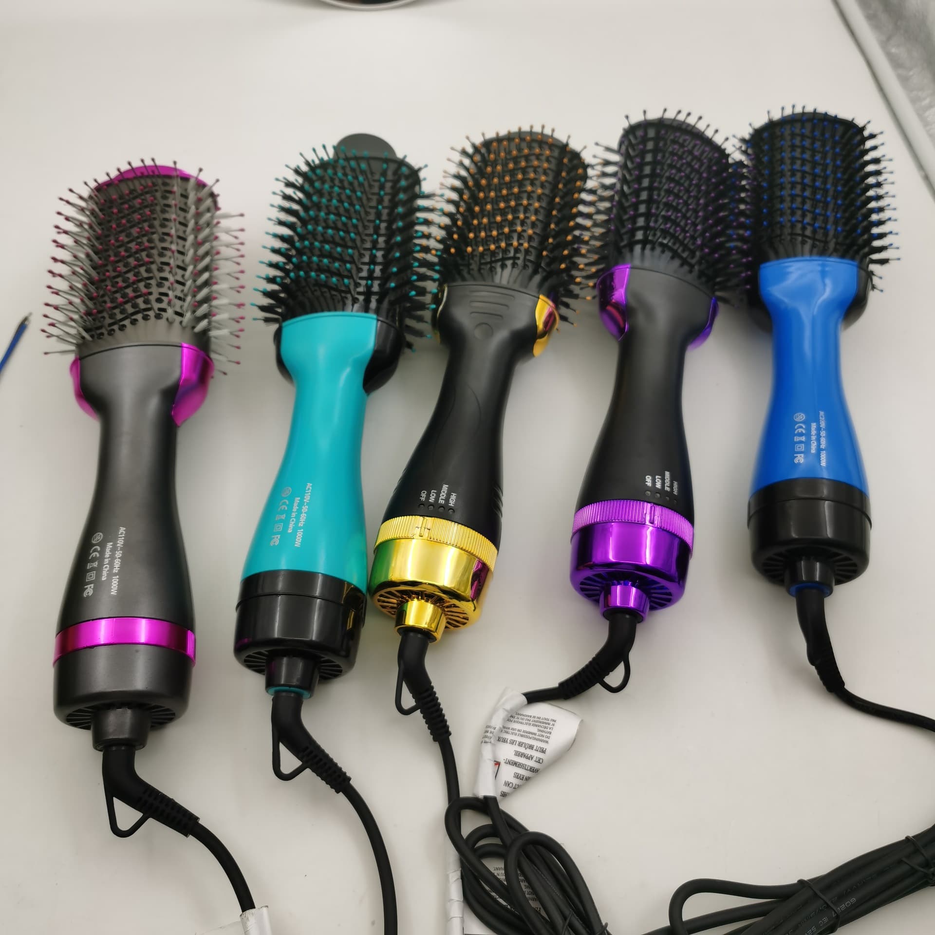 Three-In-One Hot Air Brush Automatic Curling Iron Negative Ion Hair Styling Tool No Damage to Hair Salon Accessory