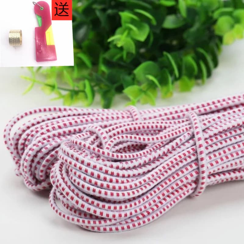 Elastic Band with High Stretch, High Elasticity Round Jump Bands, Wide Soft Elastic Rope, Waistband Elastic Cord for Amazon Cross-Border Independent Sites