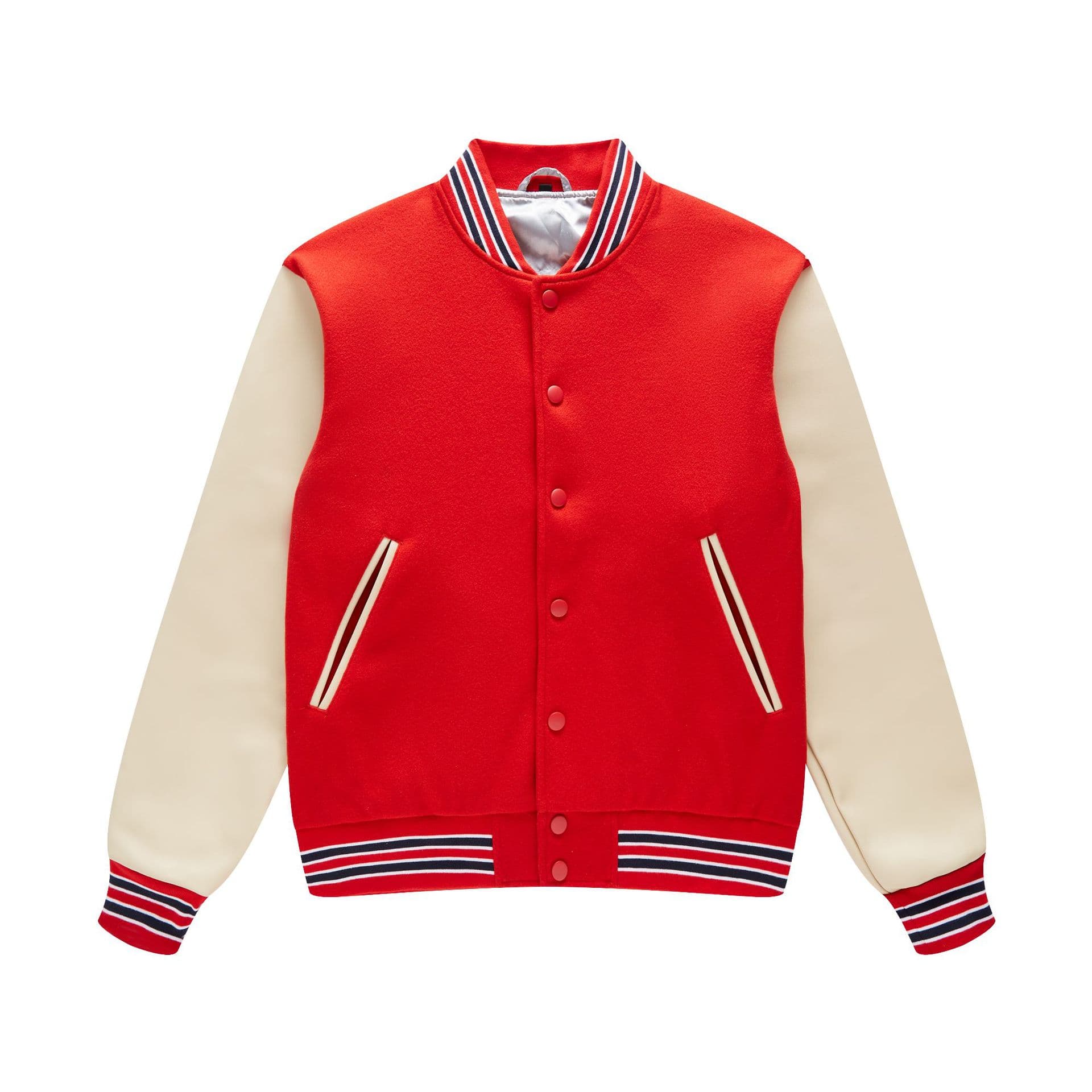 Color-block baseball jacket custom workwear 2025 autumn/winter heavy-duty embroidery PU leather cross-border single-breasted loose outerwear