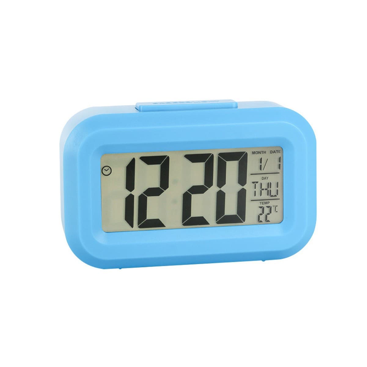 Multifunctional Electronic Alarm Clock with Night Light, Student Wake-Up Clock, Perpetual Calendar, Thermometer Display for Cross-Border
