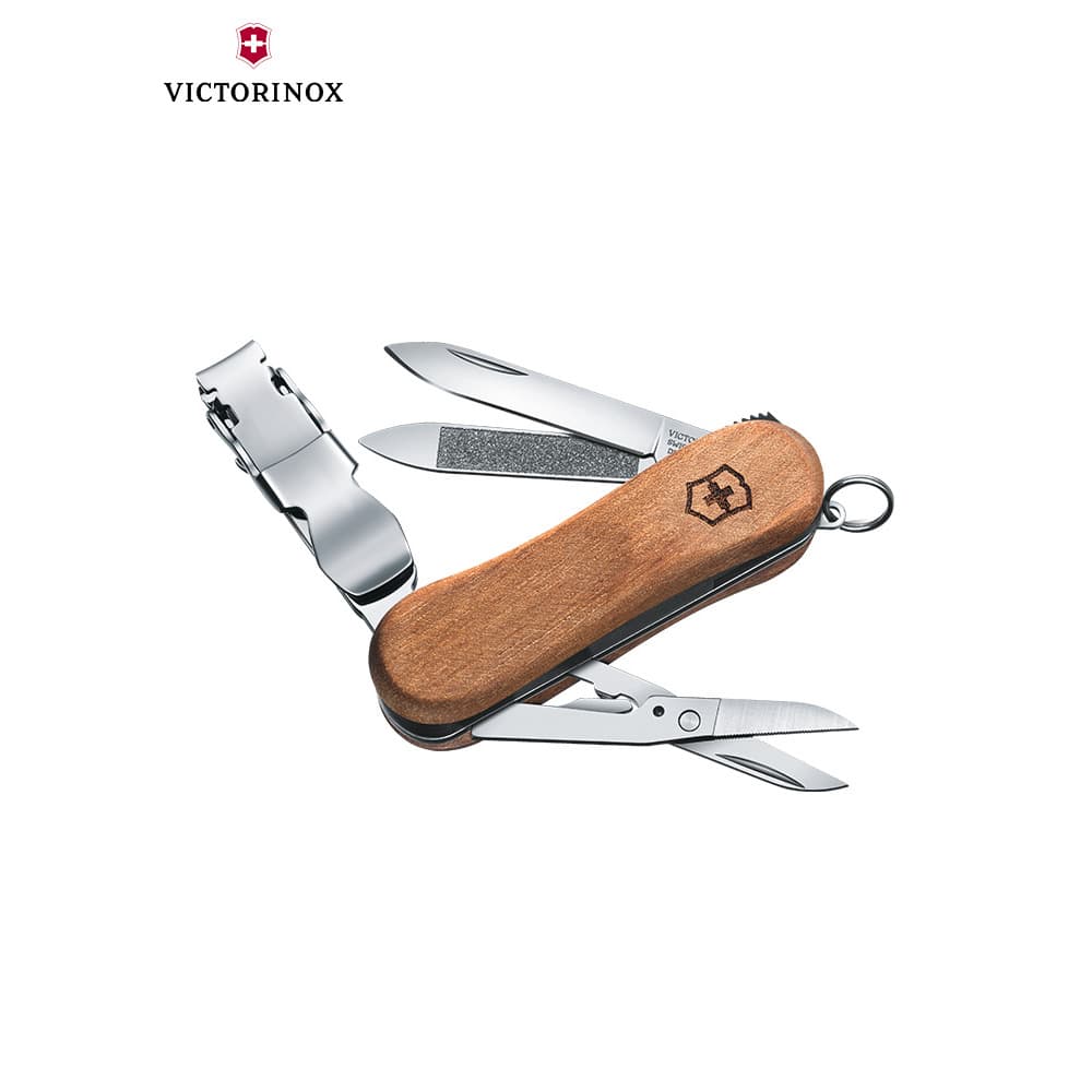 Victorinox Swiss Army Knife 65mm Grooming Companion 0.6461.63 Natural Wood 580 Portable Multifunctional Small Knife Genuine