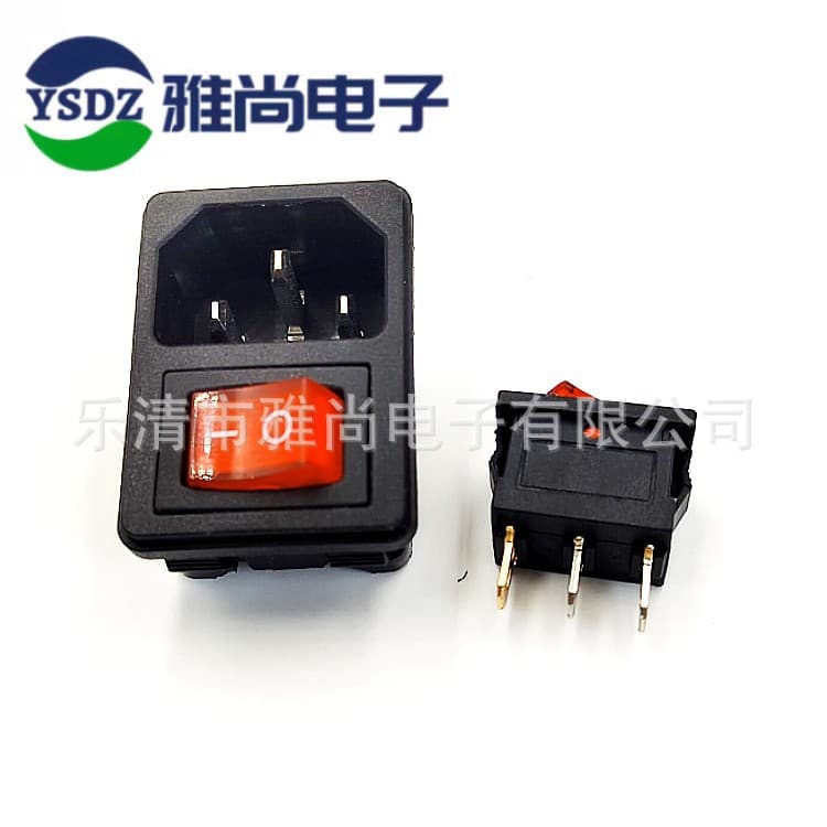 Supply AC-02A High-Power Equipment Power Socket Dual-Purpose Card-Type Figure-8 Socket Power Female Connector