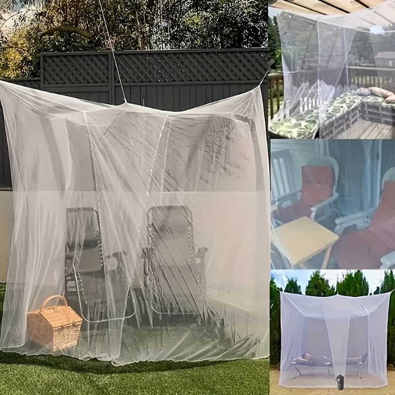 Amazon Cross-border Outdoor Gazebo Garden Mosquito Net Extra Large Bed Cover Camping Screen House Mosquito Net Four-sided Mosquito Net