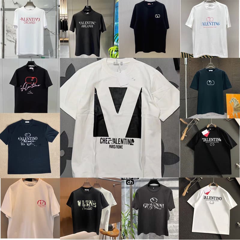Cross-border Best Seller Vano Letter Print Heavyweight Pure Cotton Relaxed Crew Neck Short Sleeve T-Shirt Unisex Summer