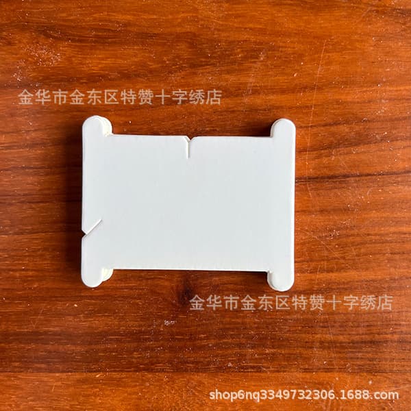 White paper card thread winder, cardboard thread card, cross-stitch thread guide, 6*7.4cm thread guide.