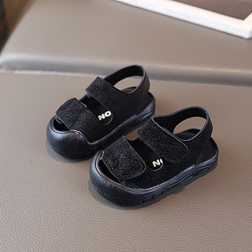 Children's toddler shoes, anti-collision baby, simple baby girl's toe-cap sandals, baby soft-soled beach shoes for boys 1-3 years old