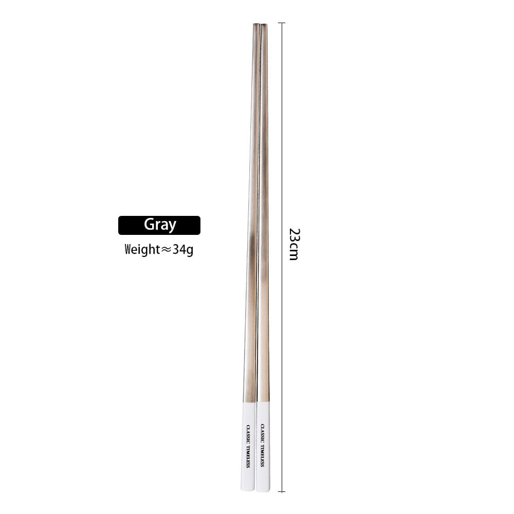 Custom Modern 304 Stainless Steel Chopsticks, Male Chopsticks, Matte Brushed Cutlery, INS Nordic Influencer Foreign Trade Wholesale Distribution