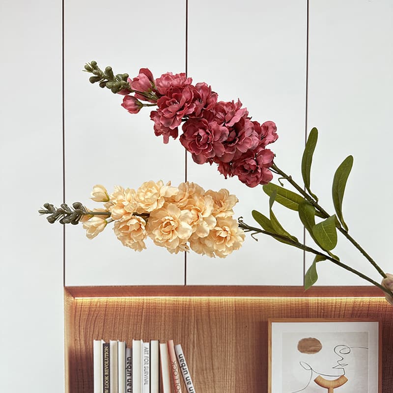Cross-border New Product Single Artificial Violet Flower for Home Decoration, Mall Window, Wedding Flower Arrangement, Fake Flower