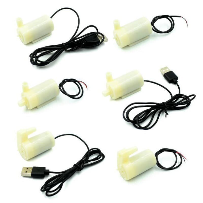 Silent Submersible Pump Mini Micro Pump DC3V 5V for PC Water Cooling, Powered by Phone Charger or USB