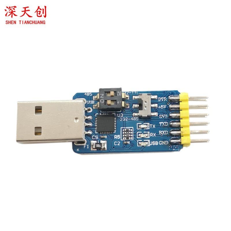 CP2102 Six-in-One Multi-function Serial Port Module USB to TTL 485 232 Converter 3.3V/5V