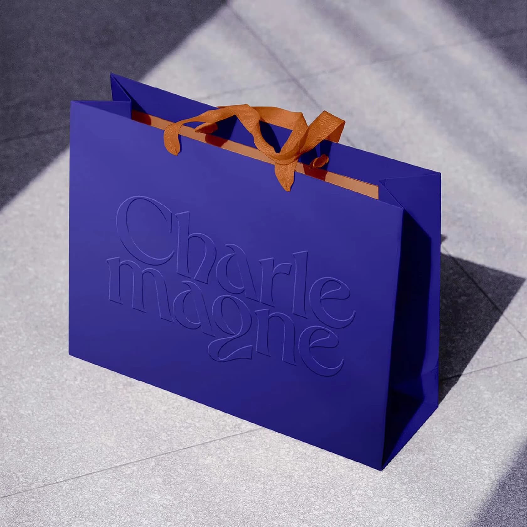 Yisheng Packaging Bag Paper Bag Customized Gift Bag Small Business Cloth Blue Your Own Logo Printing Paper Gift