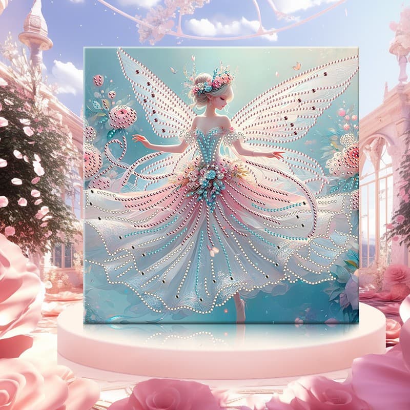 Cross-border Original Fantasy Princess 5D Diamond Painting DIY Kit with Frame, Rhinestone Crystal Dot Art