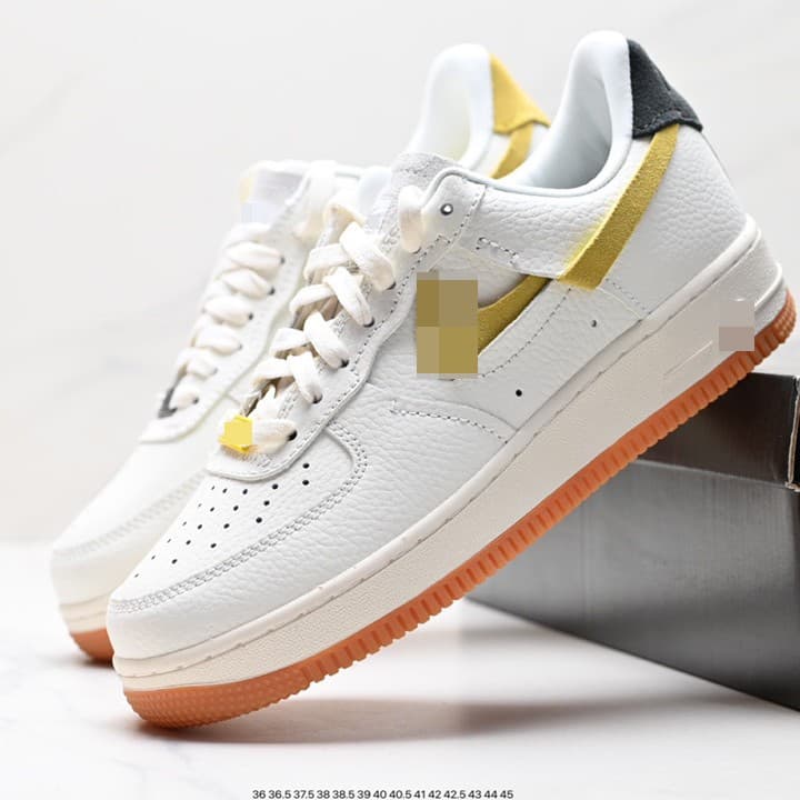 Putian Air Force One Sneakers, First-Layer Leather, Casual Versatile White Shoes for Couples, Shock-Absorbing Running Shoes for Men and Women, Same Style for Couples
