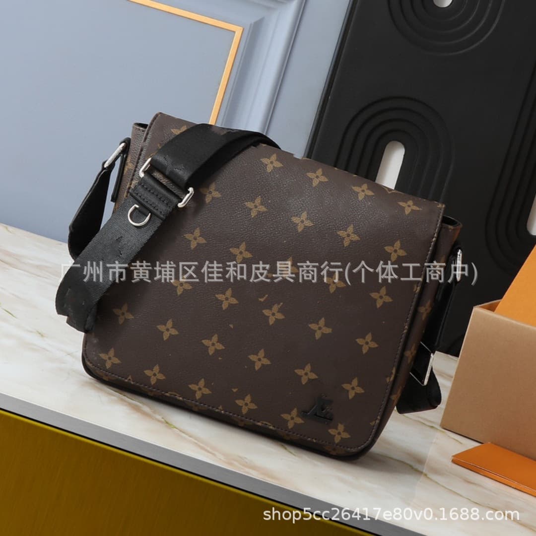 Hot-Selling Donkey Brand Men's Briefcase Fashionable Flap Shoulder Crossbody Bag Trendy Versatile Messenger Bag for Men