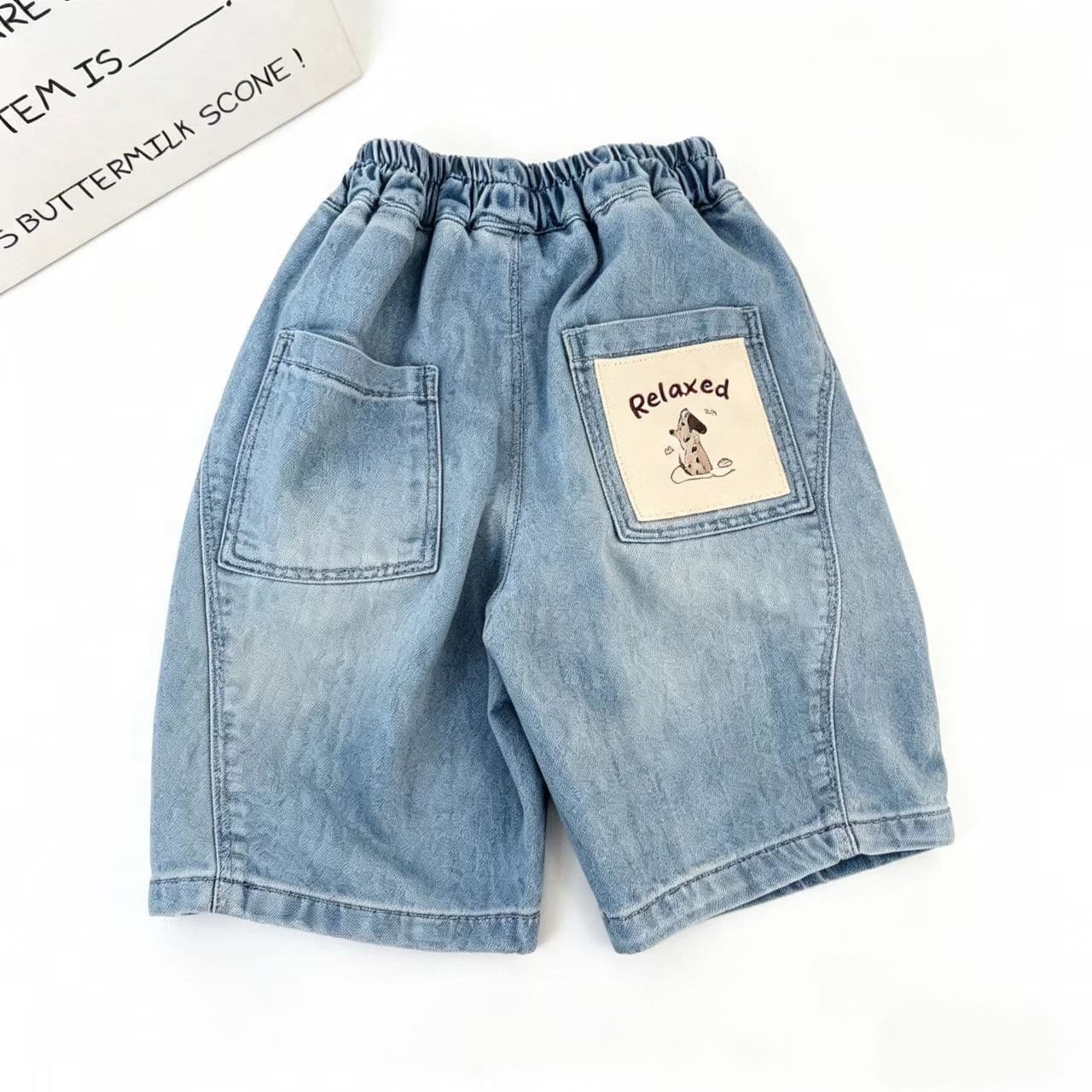 Kids Boys Denim Shorts Summer New Cartoon Denim Shorts Trendy Loose Fit Versatile